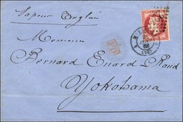 GC 2240 / N° 32 Càd T 15 MARSEILLE (12) Sur Lettre Pour Yokohama. Au Verso, Càd D'arrivée YOKOHAMA / Bau FRANCAIS. 1868. - 1863-1870 Napoléon III Con Laureles