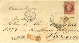 GC 532 / N° 32 Càd T 15 BORDEAUX (32) Sur Lettre Pour Varsovie. 1868. - TB. - 1863-1870 Napoléon III Lauré