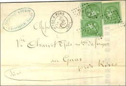 GC 3152 / N° 42 (3) (1 Ex Def) Càd T 17 RIVES-FURE (37) 20 SEPT. 71 Sur Lettre Locale. - SUP. - R. - 1870 Bordeaux Printing