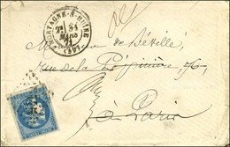 GC 2545 / N° 46 Càd MORTAGNE-S-HUINE 31 MARS 71 Sur Lettre Avec Texte Adressée à Paris, Détournée Vers La Seine Et Marne - 1870 Bordeaux Printing