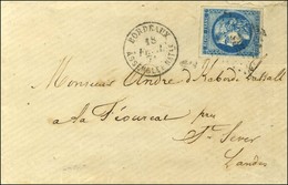 PC Du GC 532 / N° 46 Càd BORDEAUX / ASSEMBLEE NATle 18 FEVR. 71 Sur Lettre Pour St Sever. - TB / SUP. - R. - 1870 Bordeaux Printing