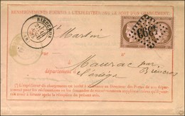 GC 4393 / N° 54 Paire Càd T 17 RIEUCROS (8) Sur Avis De Réception. 1875. - SUP. - 1871-1875 Cérès