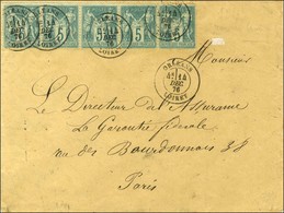 Càd T 18 ORLEANS / LOIRET / N° 64 Bande De 5. 1876. - SUP. - R. - 1876-1878 Sage (Typ I)