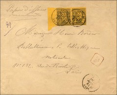 Càd T 18 TROYES / AUBE / N° 93 Paire Bdf Sur Papiers D'affaires Recommandés Au 9ème échelon. 1881. - TB. - R. - 1876-1878 Sage (Typ I)