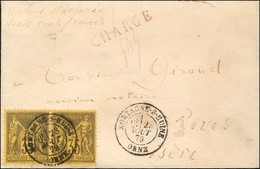 Càd T 18 MORTAGNE-S-HUINE / ORNE / N° 93 Paire Sur Lettre Chargée Au 1er échelon. 1879. - TB. - R. - 1876-1878 Sage (Typ I)