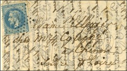 Etoile 11 / N° 29 Càd PARIS / R. ST HONORE 8 OCT. 70 Sur Lettre Pour Chinon. Au Verso, Càd D'arrivée 18 OCT. 70. LE JULE - Guerra Del 1870