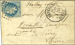 GC 3921 / N° 29 (def) Càd PARIS / LES TERNES 7 OCT. 70 Sur Lettre Pour Availles Limouzine (arrondissement De Civray). Au - Guerra De 1870