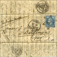 Etoile 2 / N° 29 Càd PARIS / R. ST LAZARE 17 OCT. 70 Sur Lettre Pour Barjemon (Var). Au Verso, Càd De Passage DRAGUIGNAN - Krieg 1870