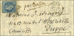 Etoile 22 / N° 29 Càd PARIS / R. TAITBOUT 20 OCT. 70 Sur Lettre Pour Dieppe. Au Verso, Càd D'arrivée 1 NOV. 70. LE GARIB - War 1870