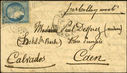 Etoile 1 / N° 37 (pd) Càd PARIS / PL. DE LA BOURSE 5 DEC. 70 Sur Lettre Pour Caen. Au Verso, Càd D'arrivée 8 DEC. 70. LE - War 1870