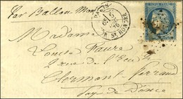 Etoile 11 / N° 37 Càd PARIS / R. ST HONORE 5 DEC. 70 Sur Lettre Pour Clermont-Ferrand. Au Verso, Càd D'arrivée 10 DEC. 7 - War 1870