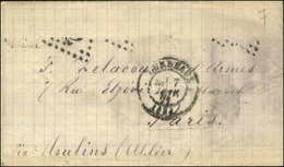 Càd BORDEAUX (32) 7 JANV. 71 (affranchissement Absent) Sur Boule De Moulins Avec Texte Daté De Liège Le 31 Décembre 1870 - War 1870
