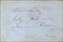 Càd Rouge ARMEE DU RHIN / Qr Gl 1r CORPS 1 AOUT 70 Sur Lettre Adressée En Franchise à Romenay. Au Verso, Càd Ambulant PA - War 1870