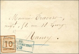 Lettre De Portrieux Sans Càd De Départ Pour Nancy. Als. N° 5 Obl Cachet Encadré Bleu KPR / FELDPOST RELAIS N° 66 27 / 27 - Covers & Documents