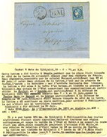 GC 5026 / N° 46 Càd DJIDJELI / ALGERIE 19 JUIN 71 Sur Lettre Avec Texte Daté De Bougie Le 18 Juin 1871 Remise à La Boite - Sonstige & Ohne Zuordnung