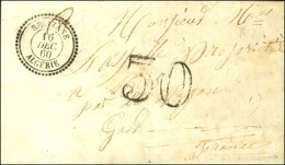 Càd T 22 RELIZANE / ALGERIE Taxe 30 DT Sur Lettre Avec Texte Daté 1860. - SUP. - R. - Other & Unclassified