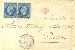 Losange CECB-Cl / N° 14 Paire Càd CORPS EXP. CHINE / Bau CENTRAL 16 JUIL. 60 (localisé à Hong Kong) Sur Lettre Pour Pari - Army Postmarks (before 1900)