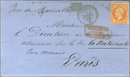 Ancre Bleue / N° 23 Càd Bleu CYDNUS * 7 FEVR. 66 Sur Lettre Pour Paris. - SUP. - Schiffspost