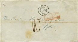 Càd GANGE * (variété Dateur échoppé) 7 JANV. (56) Sur Lettre De Constantinople Pour Cette. - TB / SUP. - Poste Maritime