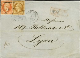 Ancre / N° 13 + 16 Càd HYDASPE * 26 DEC. 60 Sur Lettre Daté De Brousse Le 22 Décembre 1860 Acheminée Jusqu'à Constantino - Schiffspost