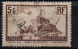 FRANCE  :Y&T (o) N° 260a " Mont St Michel " Trait Interrompu Au Dessus Du Clocher - Gebruikt