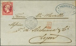 GC 5104 / N° 24 Càd SHANG-HAI / Bau FRANCAIS Sur Lettre Pour Lyon. 1868. - SUP. - R. - Other & Unclassified