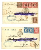 Lot De 2 Lettres Affranchies De Shanghai. - TB. - Other & Unclassified