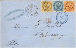 Losange MQE / CG N° 3 + 4 + 5 Càd MARTINIQUE / ST PIERRE. 1868. - TB / SUP. - Sonstige & Ohne Zuordnung