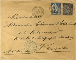 Càd AVISO-POSTAL / SENEGAL 8 MARS 92 / Col. Gen. N° 50 + 51 Sur Lettre Pour Vienne (Autriche). Au Verso, Rare Cachet De  - Autres & Non Classés