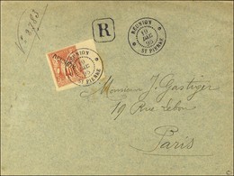 Càd REUNION / ST PIERRE / Réunion N° 14d Bdf Sur Lettre Recommandée Pour Paris. 1895. - SUP. - Autres & Non Classés