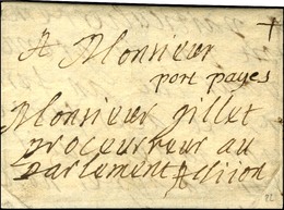 '' Port Payes '' Sur Lettre Avec Texte Daté De Bourg Pour Dijon. 1668. - TB / SUP. - R. - ....-1700: Precursors