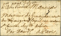 '' Port Payé Jusqu'à Bordeaux '' Sur Lettre Avec Texte Pour Paris. 1687. - TB / SUP. - R. - ....-1700: Precursores