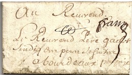 Lettre Avec Texte Daté De Cap Breton. Au Recto, Mention Manuscrite '' Franc ''. 1677. - TB. - ....-1700: Precursors