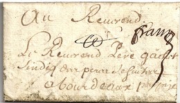 Lettre Avec Texte Daté De Cap Breton. Au Recto, Mention Manuscrite '' Franc ''. 1677. - TB. - ....-1700: Précurseurs