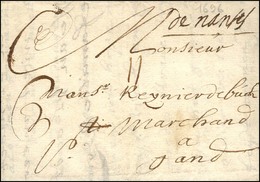 '' De Nantes '' Sur Lettre Pour Gand. 1696. (cote : 450). - TB. - R. - ....-1700: Précurseurs