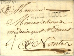 MACHECOUL (L. N° 2) Sur Lettre Avec Texte Daté 1763. - TB / SUP. - R. - 1701-1800: Vorläufer XVIII