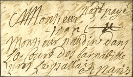 '' Franc '' Sur Lettre Avec Texte Daté Du Mans (1680 Pour Paris). - TB. - 1701-1800: Precursores XVIII