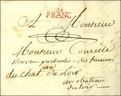 FRANC Couronné Rouge (21 Mm) Sur Lettre Avec Texte Daté De Paris Le 16 Juillet 1789. - SUP. - RR. - 1701-1800: Precursors XVIII