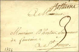 '' Béthune '' (L N° 1). 1734. - SUP. - 1701-1800: Precursors XVIII