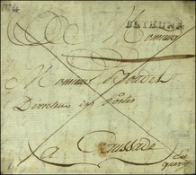 BETHUNE (L N° 4) Sur Lettre Franche (L N° 6) Pour Caussade. 1787. - TB. - R. - 1701-1800: Precursores XVIII