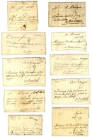 Lot De 18 Marques Postales Différentes Du 18ème Siècle Du Pas De Calais. Très Forte Cote. - TB. - 1701-1800: Precursors XVIII