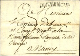 DHVNINGVE (L N° 3) Sur Lettre Avec Texte Comportant Des échantillons De Tissus. 1755. - SUP. - R. - 1701-1800: Precursores XVIII