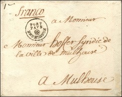 PORT / PAYÉ / DHUNINGUE Sur Enveloppe Sans Texte Datée 1782. Au Verso, Beau Cachet De Cire. - SUP. - R. - 1701-1800: Precursors XVIII