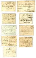 Lot De 9 Marques Postales Différentes Du 18ème Siècle De Haute Saone. Forte Cote. - TB. - 1701-1800: Precursores XVIII