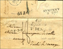 60 / Epinay / St DENIS Sur Lettre Pour Le Duché De Savoie. Au Verso, DEB. 6 / ANNONAY. 1828. - TB. - Other & Unclassified