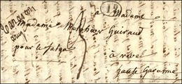 Càd T 12 REVEL (30) Au Verso + Mention Manuscrite '' Tarascon / Ariège '' Faute De Càd Et Décime Rural. 1835. - TB. - R. - Other & Unclassified