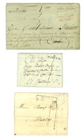 Sélection De 3 Marques Postales De L'Aube (2 PD Et 1 Février 1828). - TB. - Other & Unclassified