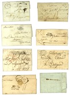 Sélection De 8 Marques Postales Des Bouches Du Rhône (2 PD, 2 PP, 2 DEB Et 2 Février 1828). - TB Et SUP. - Other & Unclassified