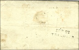 DEB. 21 / TREGUIER Sur Lettre Avec Texte Daté 1814. - TB / SUP. - R. - Other & Unclassified