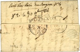 DEB. 25 / PIERRELATTE Sur Lettre Avec Texte Daté 1826. - TB / SUP. - R. - Other & Unclassified